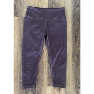PrAna Women’s Dark Mauve/Plum Capri Leggings Yoga Athletic Size‎ Small EUC